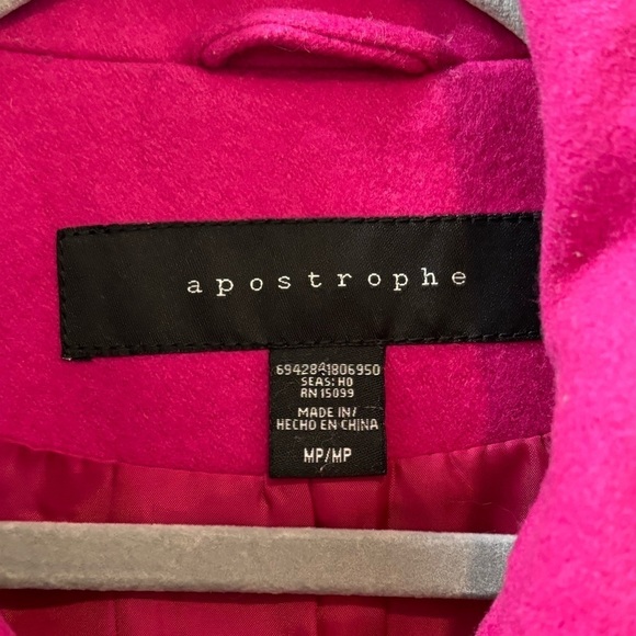 Apostrophe - Barbie Pink Wool Blend Blazer - Medium - Picture 4 of 10